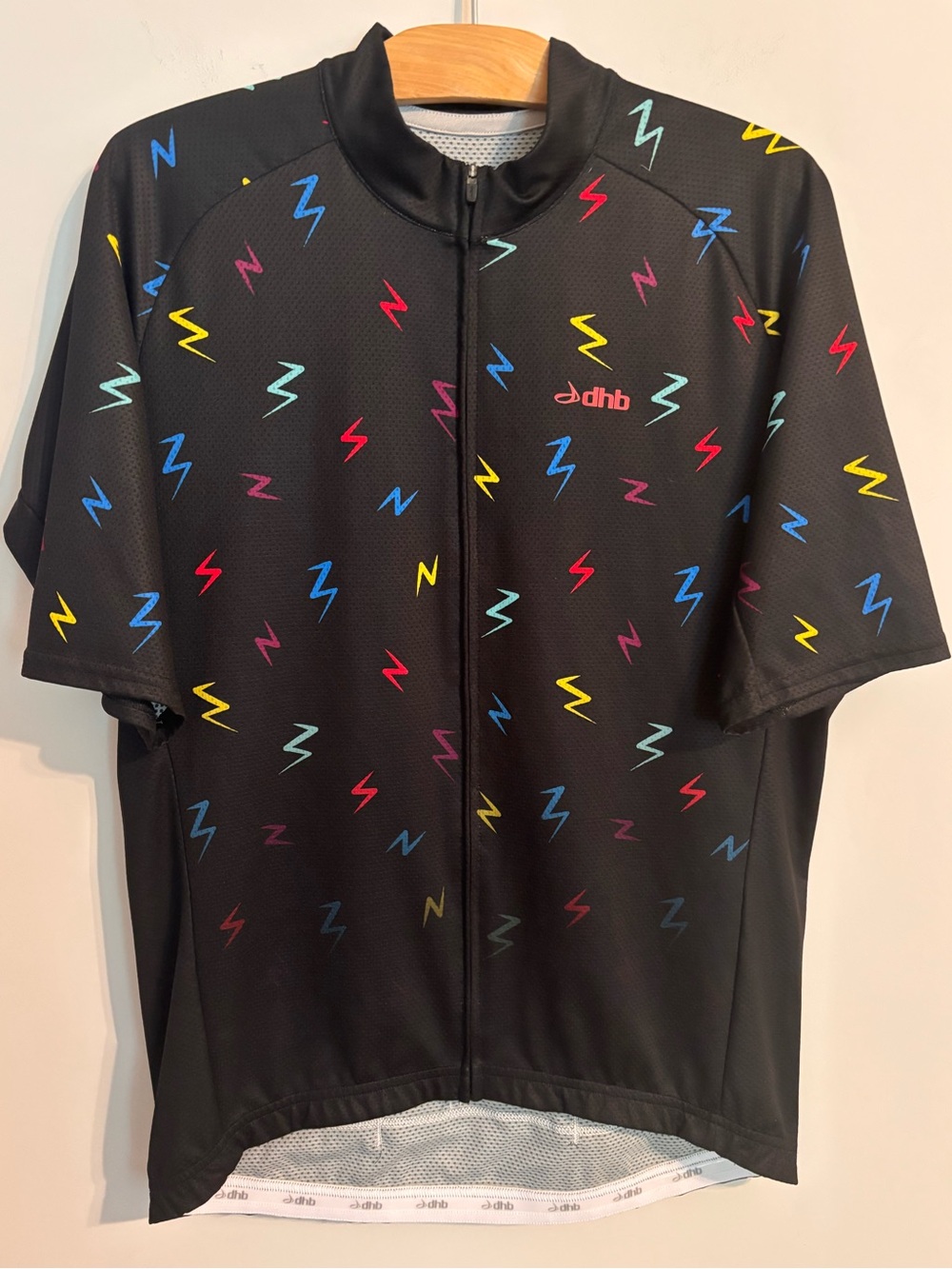 dhb cycling jersey short sleeve with Bolt pattern